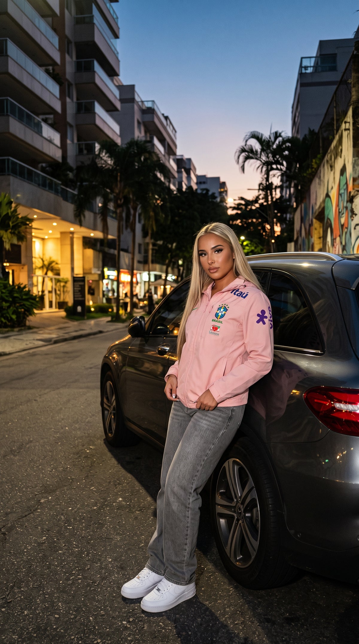 Veste Imperméable du Brésil - Rose